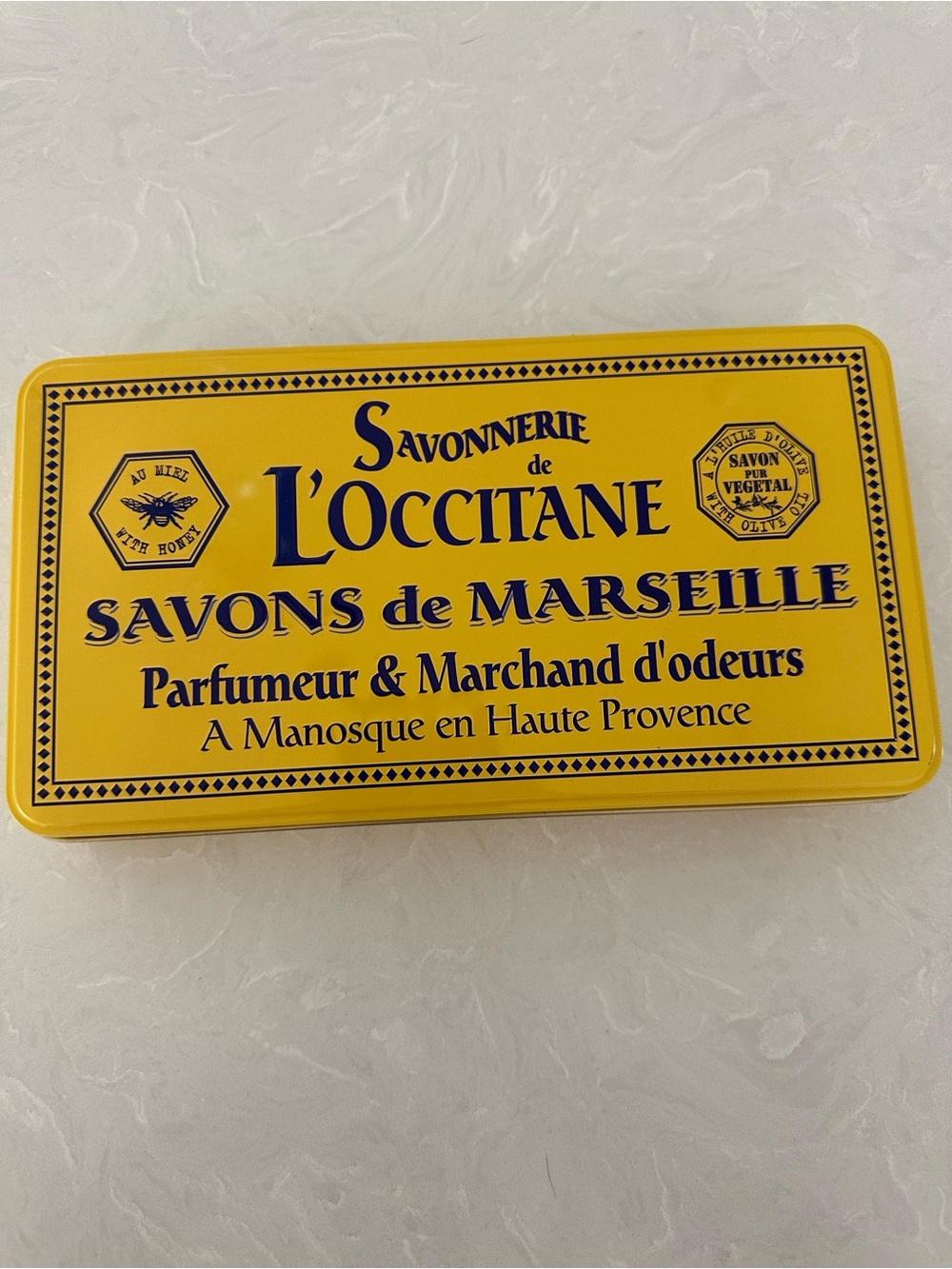 Savonnerie de L'Occitane Savons de Marseille Perfume 12 Harvest Hand Soap w/Tin